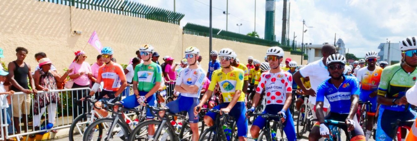 Départ à Lamentin du Tour cycliste 