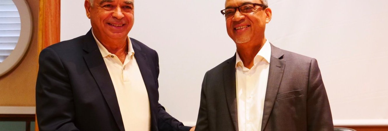 La signature de la convention de partenariat entre la Ville de Lamentin et la CCI des Îles de Guadeloupe