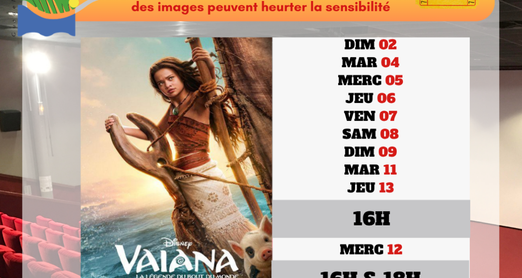 Le programme des films au Ciné-Théâtre de Lamentin