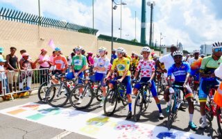 Départ à Lamentin du Tour cycliste 