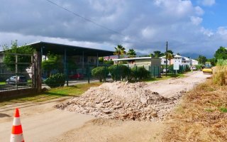 Début des travaux de réfection de la route des impôts à blachon