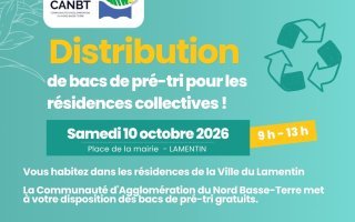 DISTRIBUTION DE BACS DE PRÉ-TRI
